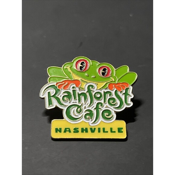 Rainforest Cafe Nashville Cha! Cha! Tree‎ Frog Lapel Hat Pin - Picture 1 of 3